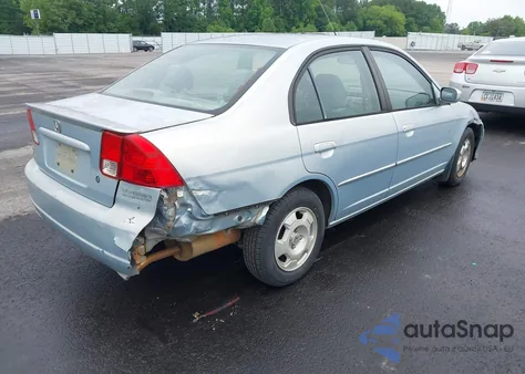 2004 Honda Civic Hybrid from USA, damaged, VIN JHMES95694S006499